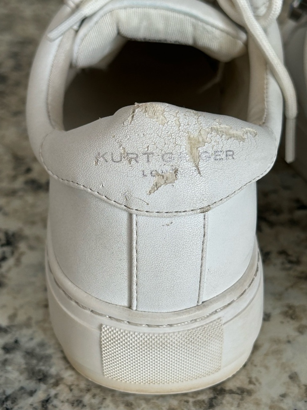 Kurt Geiger London Liviah White Leather Rainbow Crystals Chunky Sneakers Size 37 - Picture 14 of 14